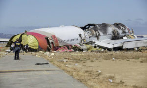U.S. National Transportation Safety Board photo shows the wreckage of Asiana Airlines Flight 214 that crashed at San Francisco International Airport in San Francisco